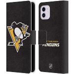 Head Case Designs Offizielle Zugelassen NHL Einfach Pittsburgh Penguins Leder Brieftaschen Handyhülle Hülle Huelle kompatibel mit Apple iPhone 11
