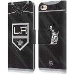 Head Case Designs Offizielle Zugelassen NHL Jersey Los Angeles Kings Leder Brieftaschen Handyhülle Hülle Huelle kompatibel mit Apple iPhone 6 / iPhone 6s