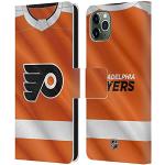 Head Case Designs Offizielle Zugelassen NHL Jersey Philadelphia Flyers Leder Brieftaschen Handyhülle Hülle Huelle kompatibel mit Apple iPhone 11 Pro Max