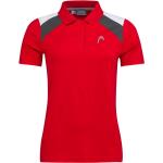 Rote Color Blocking Head Club Damenpoloshirts & Damenpolohemden aus Polyester Größe XS 
