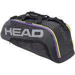 Schwarze Head Tour Team Tennistaschen mit Reißverschluss mit Außentaschen für Damen 