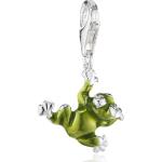 Nickelfreie Grüne Elegante heartbreaker Charms mit Tiermotiv aus Silber für Damen 