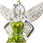 Heartbreaker Elfenanhänger / Fairytale aus 925 Silber, grün, LD-FT-31-GR