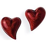 Silberne heartbreaker crown of my heart Herzohrstecker gebürstet für Damen zum Valentinstag 
