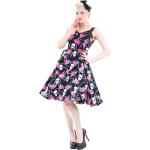 Hearts & Roses «SKULLY Skulls with ROSES» Gothic 50s SWING Kleid Rockabilly