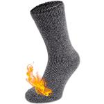 Graue Thermo-Socken für Herren Größe 43 für den für den Winter 