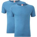 Blaue Thermo-Unterhemden für Herren Größe XXL 2-teilig 