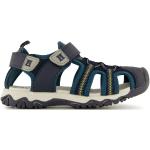 Reduzierte Blaue Heber Peak Outdoor-Sandalen mit Klettverschluss für Kinder Größe 28 für den für den Sommer 