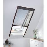 hecht international Insektenschutzrollo »für Dachfenster«, transparent, braun/anthrazit, BxH: 80x160 cm, braun