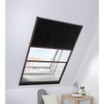 hecht international Insektenschutzrollo »für Dachfenster«, transparent, mit Plissee, BxH: 110x160 cm, braun