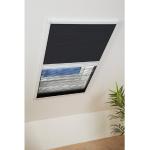 hecht international Insektenschutzrollo »für Dachfenster«, transparent, weiß/schwarz, BxH: 110x160 cm, weiß