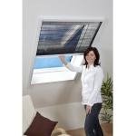 hecht international Insektenschutzrollo »für Dachfenster«, transparent, weiß/schwarz, BxH: 160x180 cm, weiß