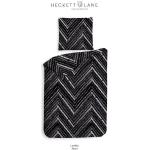 Schwarze Motiv Heckett & Lane Biberbettwäsche aus Flanell 155x220 2-teilig 
