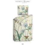Weiße Blumenmuster Heckett & Lane Satinbettwäsche aus Baumwolle maschinenwaschbar 135x200 1-teilig 
