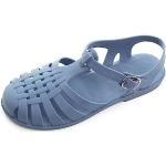 Hee grand Crystal Jelly Heel Sandalen für Damen Sommer Strand Jelly Schuhe, 057-Blau, 39 EU