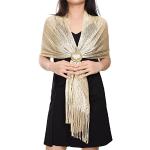 Reduzierte Elegante Pashmina-Schals mit Glitzer aus Polyester für Damen Einheitsgröße 