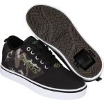 Schwarze Skater Heelys Schuhe mit Schnürsenkel aus Gummi Größe 35 