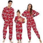 Rote Pyjamas lang mit Weihnachts-Motiv für Damen Größe XL Weihnachten 