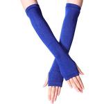 Royalblaue Fingerlose Handschuhe & Halbfinger-Handschuhe für Damen Einheitsgröße für den für den Winter 