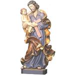Heiligenfigur Heiliger Josef H 20 cm Josef mit Jesuskind Holzfigur Holzstatue Statue aus Ahornholz
