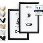 Schwarze Minimalistische Fotowände & Bilderrahmen Sets glänzend aus Acrylglas bruchsicher 10x15 