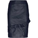 Marineblaue Heine Mini Miniröcke mit Reißverschluss aus Polyester enganliegend für Damen Größe XS 