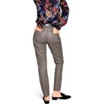 Taupefarbene Bestickte Heine Damenröcke mit Reißverschluss aus Polyester Größe M 