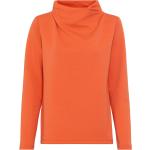 Orange Langärmelige Rollkragen Damensweatshirts Größe S 