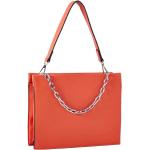 Orange Heine Damentaschen mit Reißverschluss aus Kunstleder 