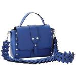 Royalblaue Heine Damenhandtaschen mit Nieten aus Kunstleder 