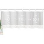 Weiße Bestickte Heine Home Querbehänge aus Polyester maschinenwaschbar 