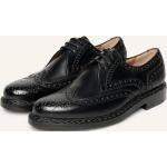 Schwarze Business Heinrich Dinkelacker Derby Schuhe mit Schnürsenkel aus Glattleder für Herren Größe 47,5 