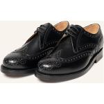 Schwarze Business Heinrich Dinkelacker Derby Schuhe mit Schnürsenkel aus Glattleder für Herren Größe 44,5 
