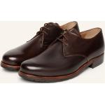 Braune Business Heinrich Dinkelacker Derby Schuhe mit Schnürsenkel aus Glattleder für Herren Größe 42 