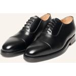 Schwarze Business Heinrich Dinkelacker Hochzeitsschuhe & Oxford Schuhe mit Schnürsenkel aus Leder atmungsaktiv für Herren Größe 43,5 