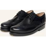 Dunkelblaue Business Heinrich Dinkelacker Derby Schuhe mit Schnürsenkel aus Glattleder für Herren Größe 43,5 