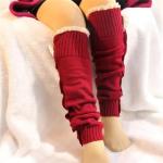 Khakifarbene Beinstulpen für Damen für den für den Winter 