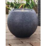Heissner Garden Fountain "Ball LED", black color, 50x50x43cm (016601-03)