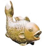 Reduzierte Kupferfarbene 18 cm Heissner Großer Fisch Deko Fische aus Kunststein frostfest 
