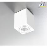 Weiße Heitronic Rechteckige Deckenleuchten & Deckenlampen aus Aluminium dimmbar GU10 