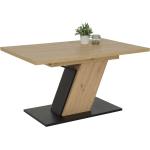 Hellbraune Moderne Hela-Tische Esstische Holz aus Eiche ausziehbar Breite 100-150cm 
