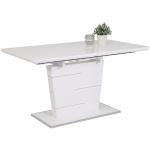Weiße Hela-Tische Esstische & Esszimmertische ausziehbar Breite 100-150cm, Höhe 100-150cm, Tiefe 50-100cm 
