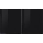 HELD MÖBEL Hängeschrank »Virginia« 100 cm breit, mit 2 Türen, schwarz, schwarz Hochglanz