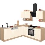 Held Möbel Komplettküchen-Sets Virginia 220x200x60 cm Eiche creme