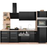 Schwarze Küchen & Küchenzeilen Breite 250-300cm günstig online kaufen