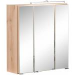 Reduzierte Braune Held Möbel Portofino Spiegelschränke aus MDF LED beleuchtet Breite 50-100cm, Höhe 50-100cm, Tiefe 0-50cm 