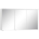 Reduzierte Weiße Held Möbel Spiegelschränke aus Glas LED beleuchtet Breite 100-150cm, Höhe 50-100cm, Tiefe 0-50cm 