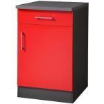 Rote Küchenunterschränke kaufen 50-100cm online günstig Breite