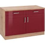 Rote Küchenunterschränke Breite 100-150cm günstig online kaufen
