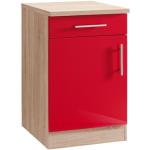 Reduzierte Rote Held Möbel Küchenunterschränke mit Schubladen aus Holz mit Schublade Breite 0-50cm, Höhe 50-100cm, Tiefe 50-100cm 